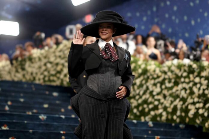 Rihanna At Met Gala 2025 Baby Bump