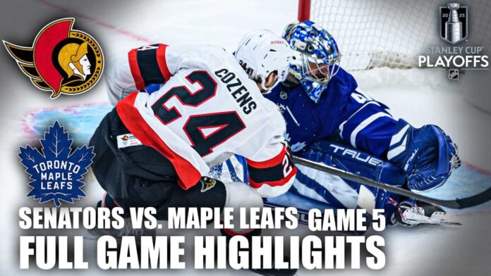 Senators Vs Leafs Playoff Game Highlights