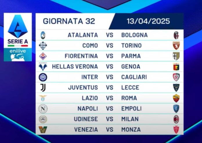 Serie A Final Day Fixtures 2025