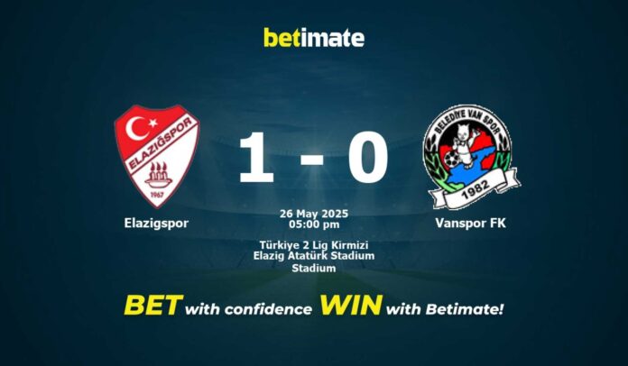 Vanspor Elazığ Atatürk Stadium Match