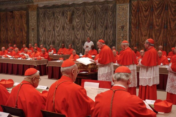 Vatican City Cardinals Dining Pope Election