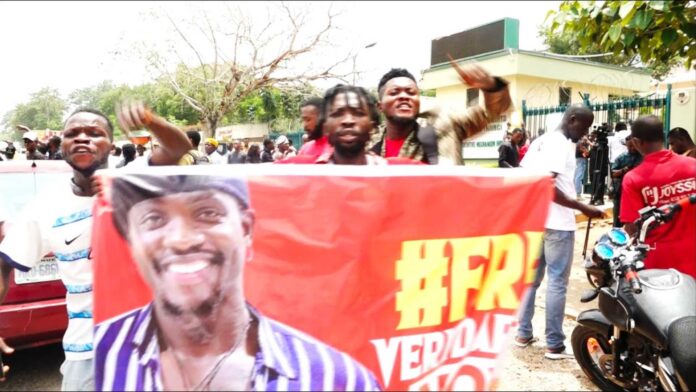 Verydarkman Arrest Protest Abuja