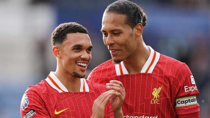 Virgil Van Dijk Liverpool Trent Alexander Arnold Celebration
