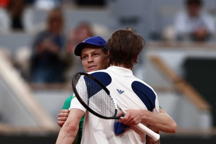 Alexander Bublik And Jannik Sinner Tennis Match