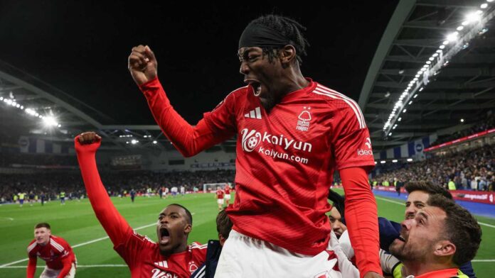 Anthony Elanga Nottingham Forest Game Action