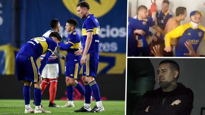 Boca Juniors Football Team During Match