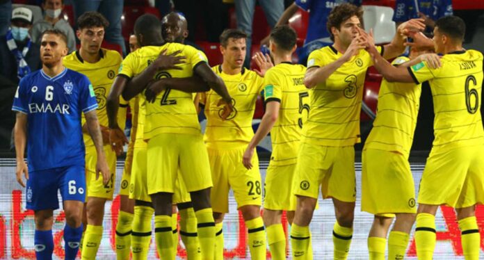 Chelsea Players Celebrating Goal In Club World Cup