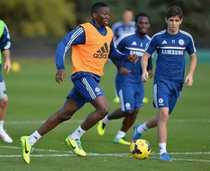 Chelsea Players Training Session Under Spotlight