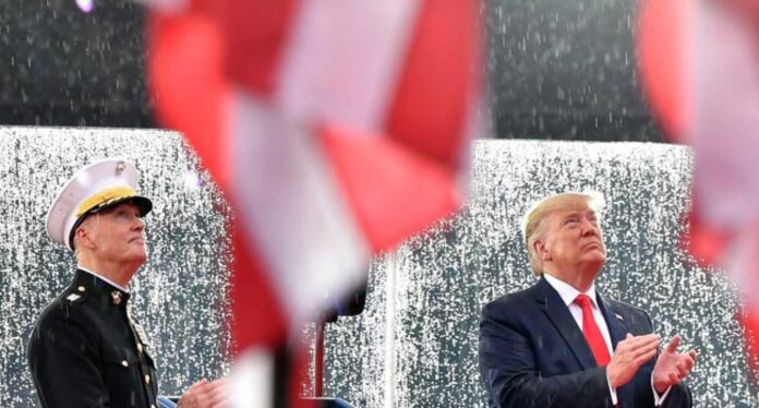 Donald Trump Celebrating Military Strikes