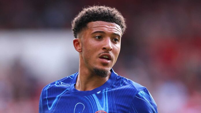 Jadon Sancho In Chelsea Kit During Match