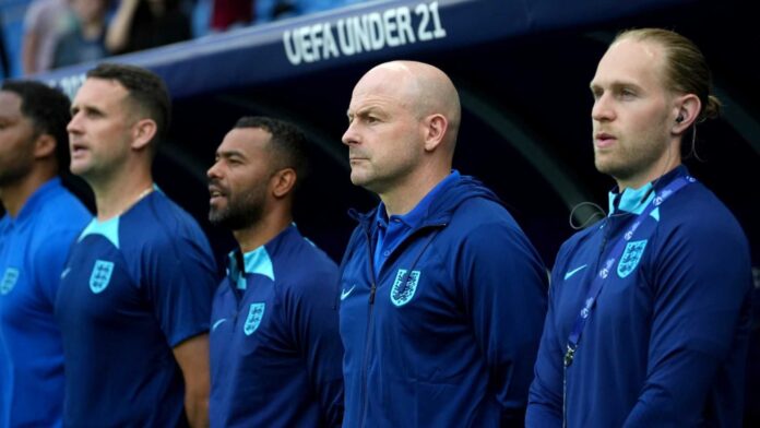Lee Carsley Coaching England Under 21 Team