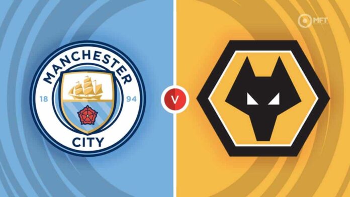 Manchester City Logo And Wolverhampton Defender