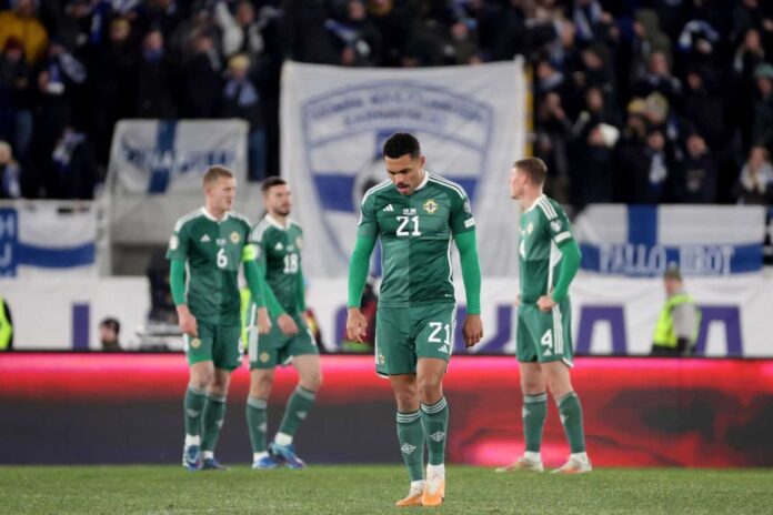 Northern Ireland Football Team During Match