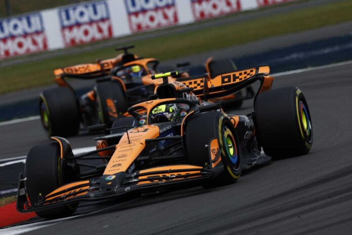 Oscar Piastri And Lando Norris In F1 Cars