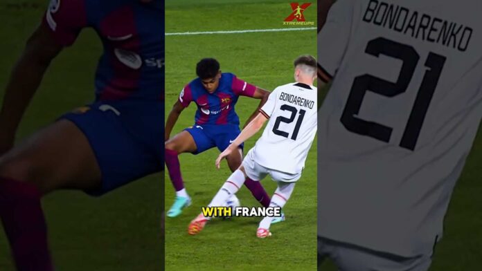 Ousmane Dembele And Lamine Yamal In Action