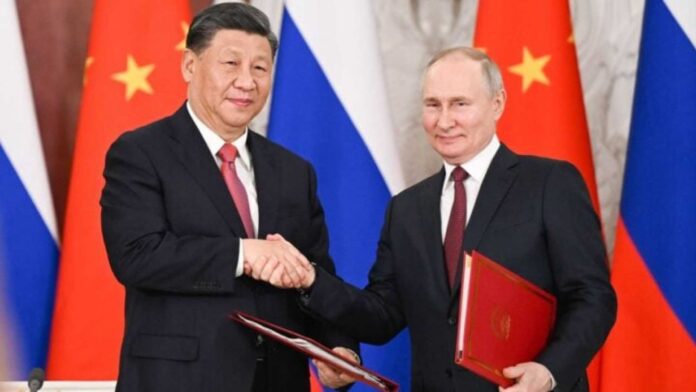 Putin And Xi Jinping Discussing Middle East