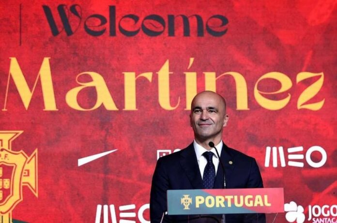Roberto Martinez Celebrating Portugal Victory