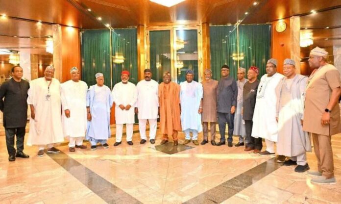 Bola Tinubu Hosting Former Governors At Villa