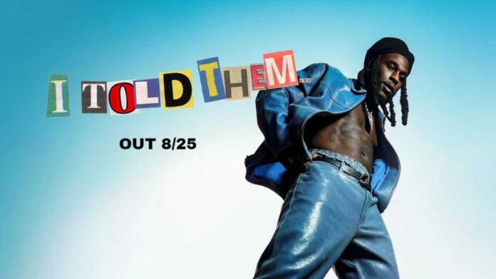 Burna Boy Posing For Album Cover