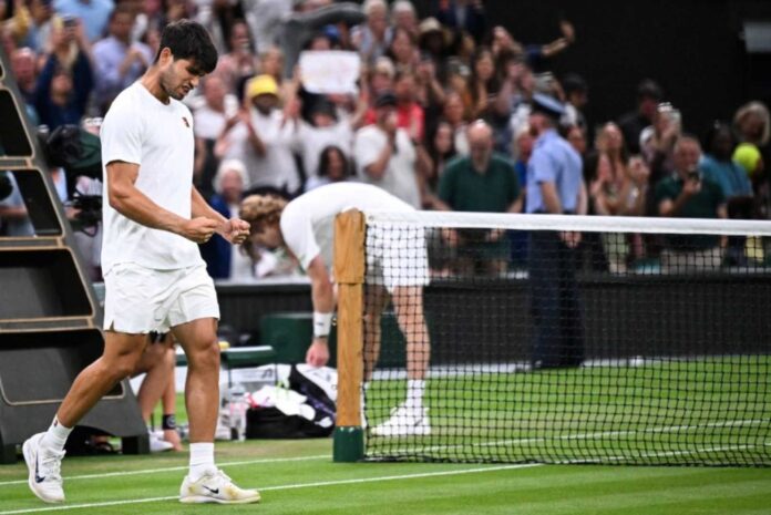 Carlos Alcaraz And Andrey Rublev Tennis Match