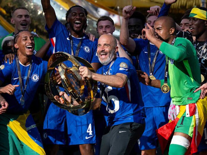 Chelsea Team Celebrating Victory