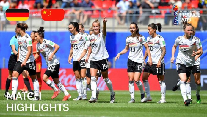 Germany Women's Football Team Match Highlights