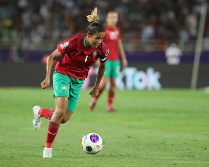 Ghizlane Chebbak Morocco Football Match