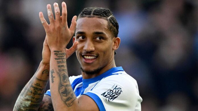 Joao Pedro Celebrating After Scoring For Chelsea