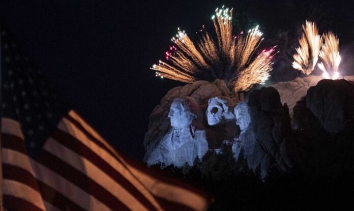 July 4 Fireworks Celebration In America