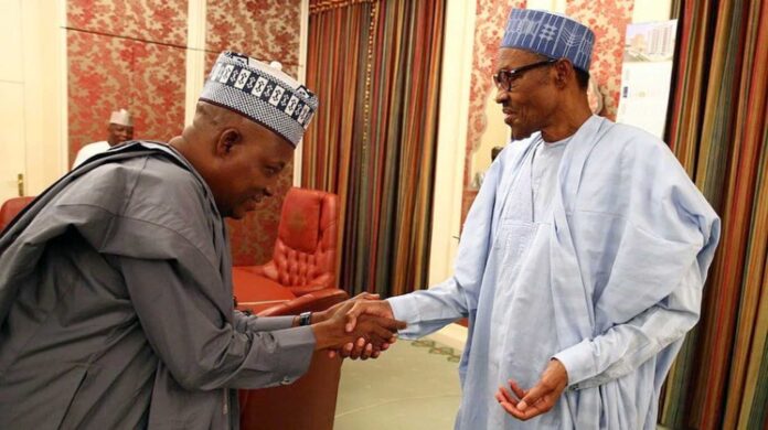 Kashim Shettima Visiting Muhammadu Buhari In Hospital