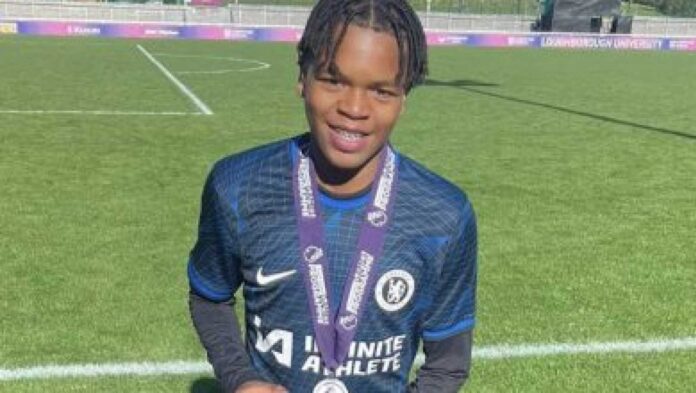 Liverpool Fc Winger Rio Ngumoha Training