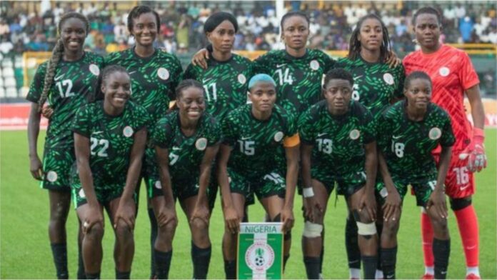 Nigeria Women's Football Team In Action