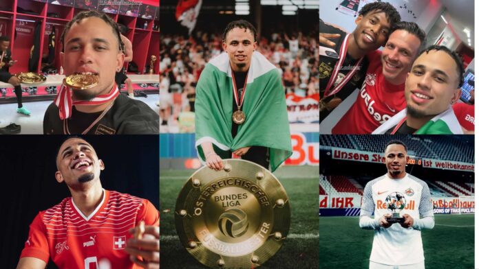 Noah Okafor Celebration Football Match