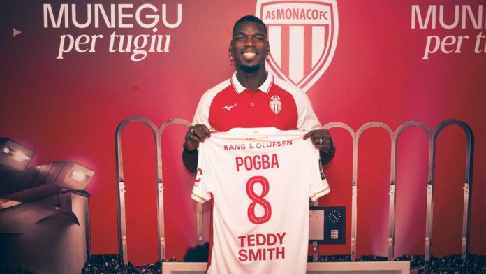 Paul Pogba As Monaco Jersey Signing