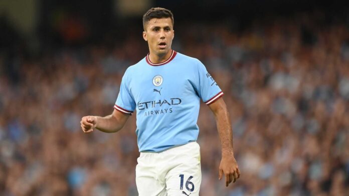 Rodri With Manchester City Jersey