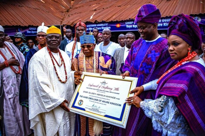 Seyi Makinde Chieftaincy Title Ceremony