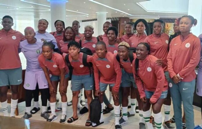 Super Falcons Coach Justine Madugu Training Session