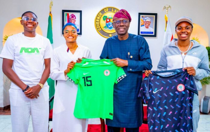 Tosin Adarabioyo Visit To Governor Sanwo Olu