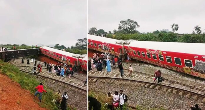 Abuja Kaduna Train Derailment Scene