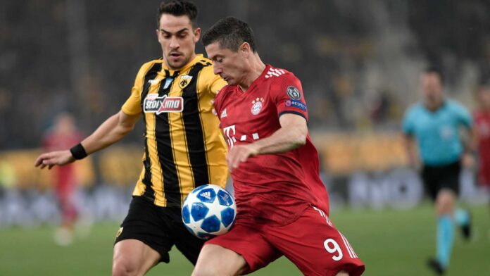 Aek Athens Football Team Match Action