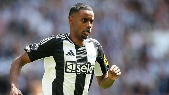 Alexander Isak Training Away From Newcastle