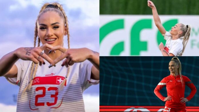 Alisha Lehmann Football Celebration