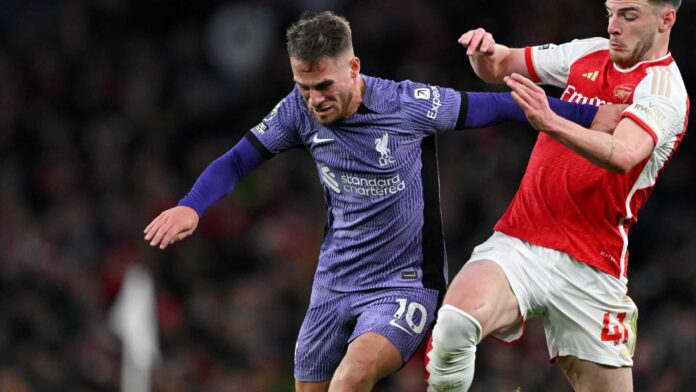 Arsenal Vs Liverpool Team Players Action