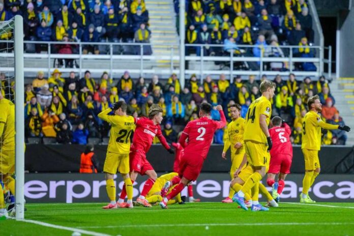 Bodø/glimt Players Celebrating Goal