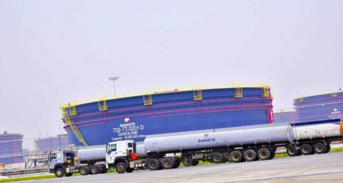 Dangote Refinery Fuel Distribution Trucks