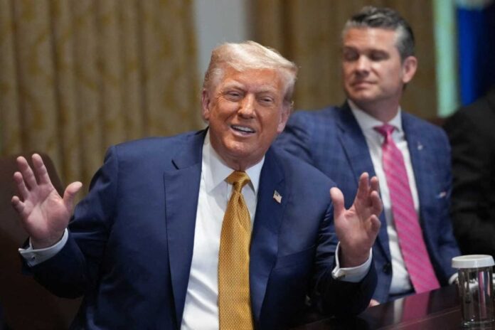 Donald Trump Discussing Economic Relief