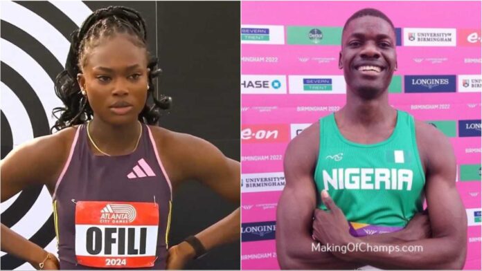 Favour Ofili And Nathaniel Ezekiel At Diamond League