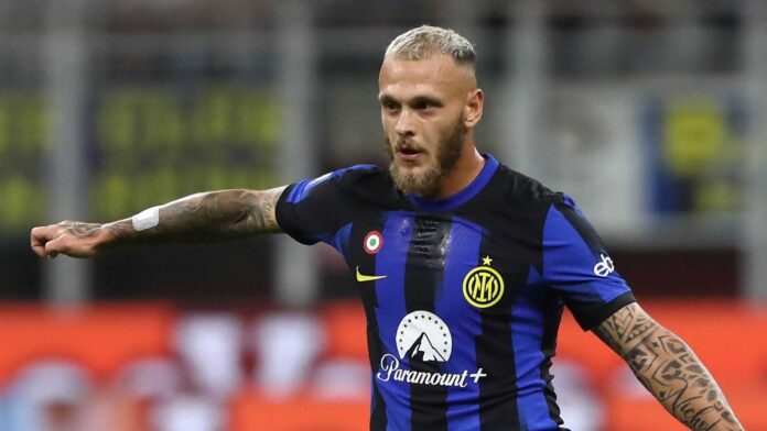 Federico Dimarco Serie A Match Milan