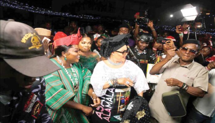 Funke Akindele During A Movie Premiere