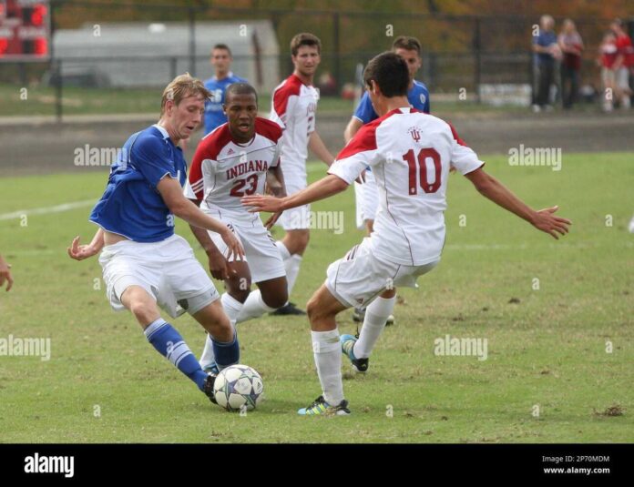 Indiana Hoosiers Football Team In Action